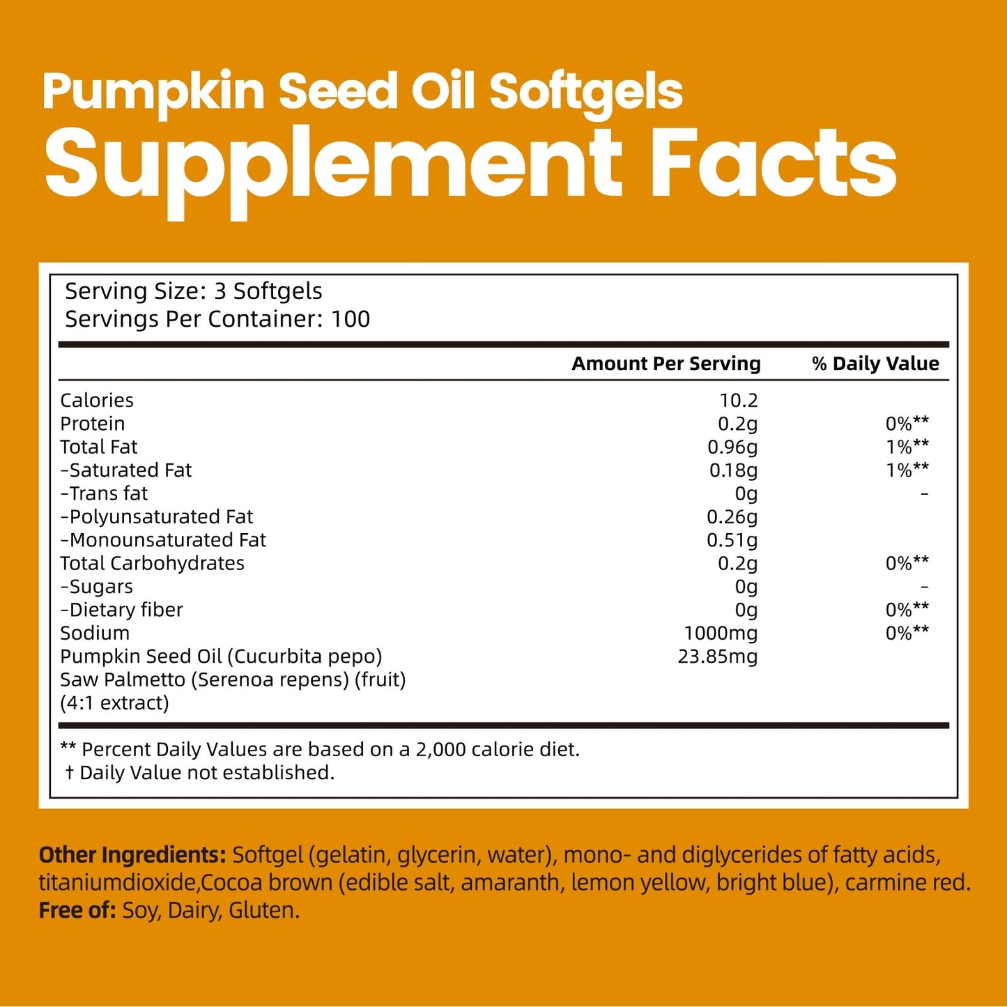 VivoNu Pumpkin Seed Oil with Saw Palmetto Capsules | Cold Pressed, Pure Virgin Oil, Essential Fatty Acids & Phytosterols | 300 SoftgelsSupports Hair, Urinary, Bladder & Prostate Health | Non-GMO