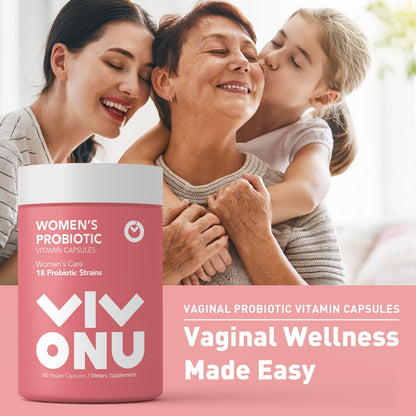 Women's Probiotic,Prebiotics & Lactobacillus Probiotic Blend,60 Billion CFUs,18 Strains,Help Women's Health,Boost Immune,Digestive,Gut,Promote Healthy Vaginal Odor & Vaginal Flora